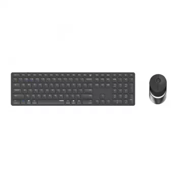 Rapoo 9850M tastatūra un pele, mājas lietošanai, RF bezvadu/Bluetooth, QWERTZ vācu, pelēka