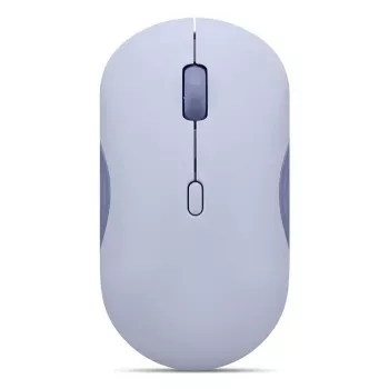 Bezvadu Bluetooth biroja pele Lenovo 350 — ambidekstrāla, optiska 2400 DPI, 6 pogas, zila