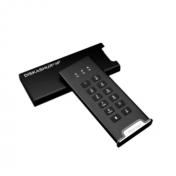 iStorage diskAshur M² SSD 500GB — pārnēsājams šifrēts SSD disks ar PIN autentifikāciju