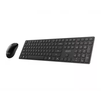 MSI FORGE K210 WIRELESS COMBO bezvadu tastatūras un peles komplekts, melns, USB