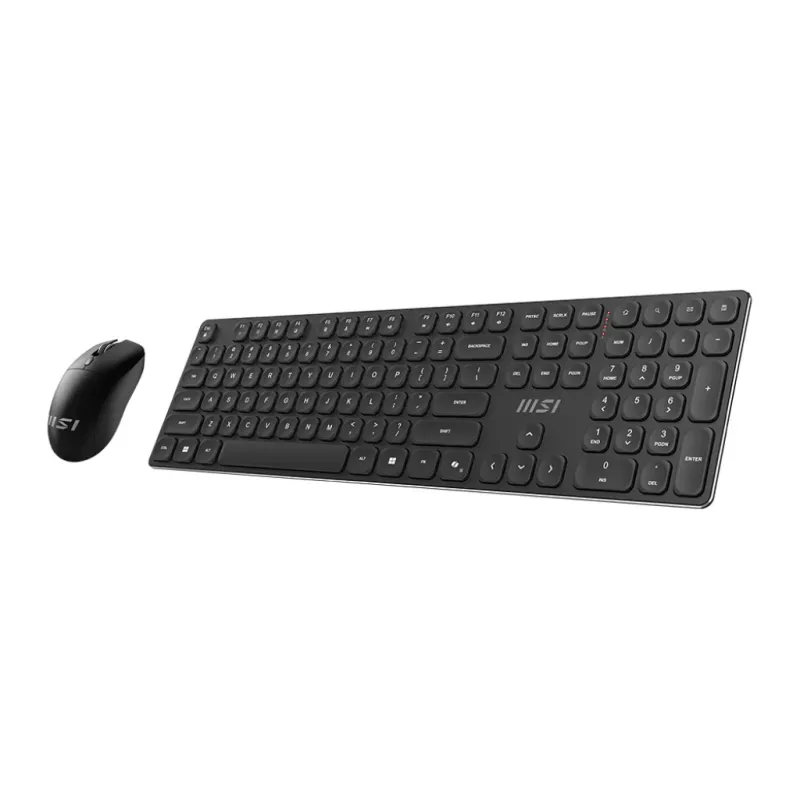 MSI FORGE K210 WIRELESS COMBO bezvadu tastatūras un peles komplekts, melns, USB
