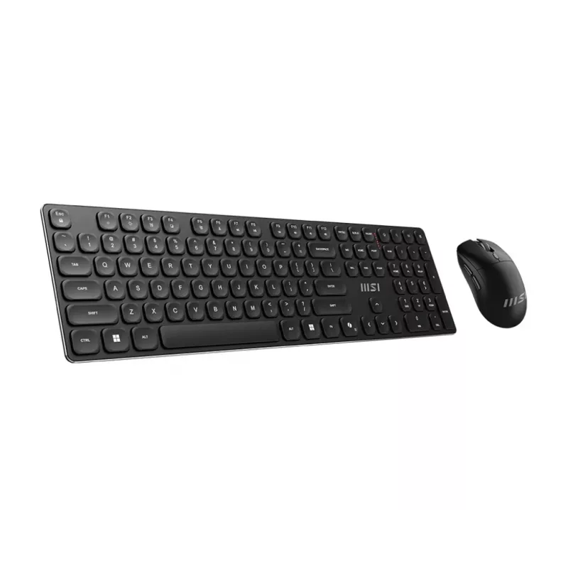 MSI FORGE K210 WIRELESS COMBO bezvadu tastatūras un peles komplekts, melns, USB