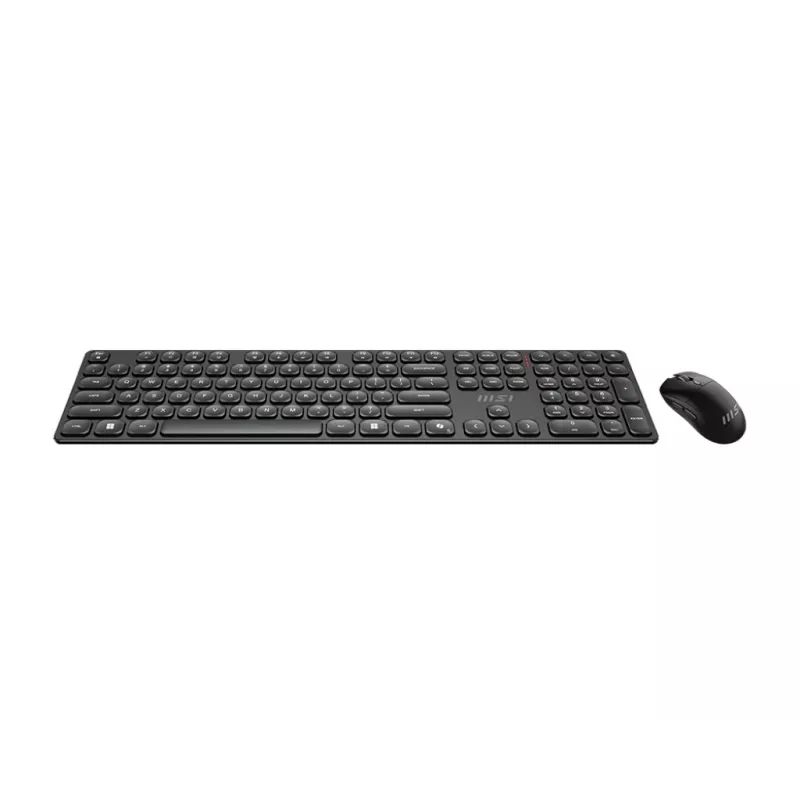 MSI FORGE K210 WIRELESS COMBO bezvadu tastatūras un peles komplekts, melns, USB