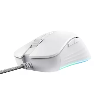 Trust GXT924W YBAR+ spēļu pele, labā roka, USB Type-A, optiskā, 25600 DPI