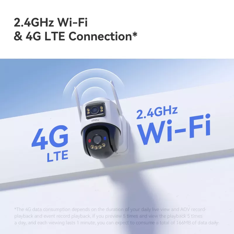 Imou AOV Dual Kit 5+5MP (wifi+4G) IP drošības kamera