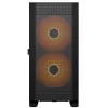 PC Midi Tower korpuss Cougar Airface FLO ARGB, Melns — atbalsta 2x180mm priekšā, 1x120mm aizmugurē, 2.5/3.5 collu diskus, 240×480×509 mm
