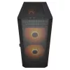 PC Midi Tower korpuss Cougar Airface FLO ARGB, Melns — atbalsta 2x180mm priekšā, 1x120mm aizmugurē, 2.5/3.5 collu diskus, 240×480×509 mm