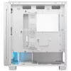 COUGAR PC Midi Tower korpuss Airface FLO ARGB Balts — 2x180mm priekšā, 1x120mm aizmugurē, atbalsta 2.5 collu/3.5 collu HDD, 240×480×509 mm