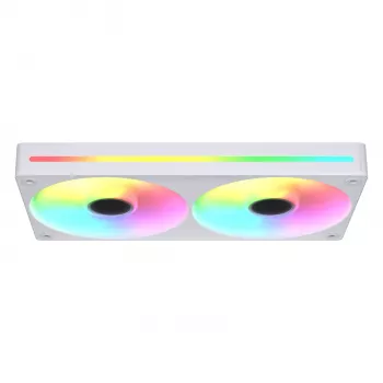 COUGAR Unity240-FB 120mm ARGB PWM priekšējais ventilators (vienotais rāmis, 700–2500 RPM, FDB, 5.4 mmH2O, balts)