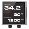 Viss vienā CPU šķidruma dzesētājs Cougar Poseidon Vistek Pro 240, ARGB, 120 mm ventilatori, 700–2500 RPM, Melns
