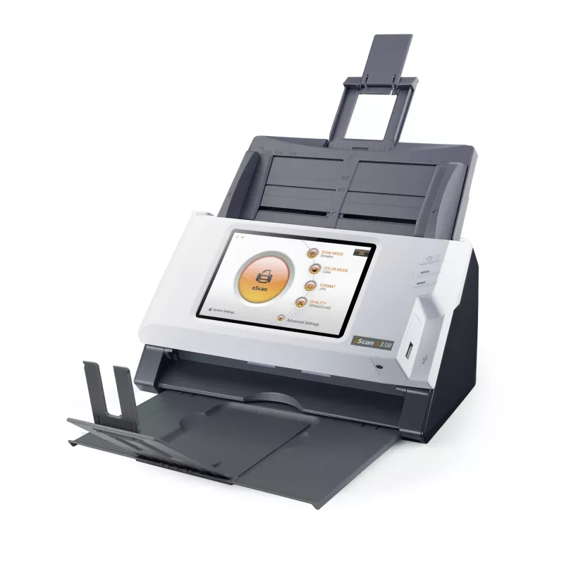 Plustek eScan A350 Essential ADF skeneris 600 x 600 DPI A4 Melns, Balts