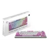 MSI FORGE GK600 TKL bezvadu spēļu tastatūra, QWERTZ DE, violeta
