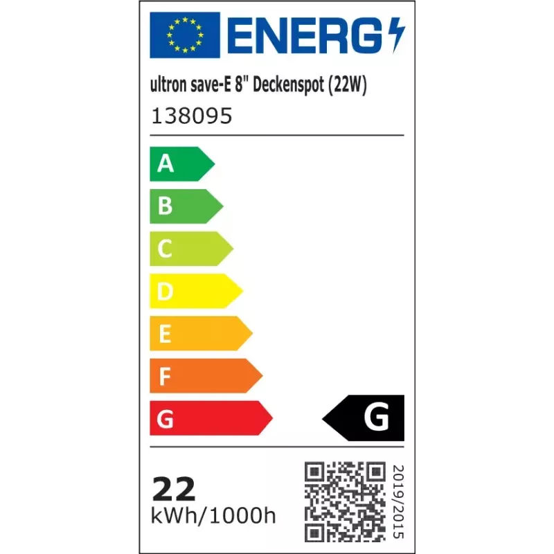 Enerģijas taupīšanas spuldze Ultron 138095 22 W 4000 K