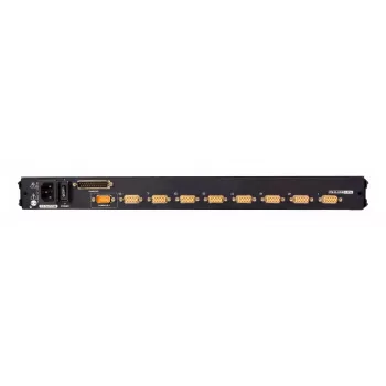 Rack konsole Secomp CL5708MW 17,3 collu (43,9 cm) LCD 1920×1080, USB/PS/2 tastatūra un pele, VGA, 1U, melna
