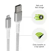 dbramante1928 re-charge Pro - BRD kabelis 2.5m USB-A uz Lightning -W