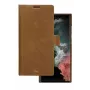 Folio maciņš dbramante1928 Lynge Samsung Galaxy S22 Ultra, iedegums, atbalsta līdz 17,3 cm (6,8 collu) ekrānu, galda statīvs