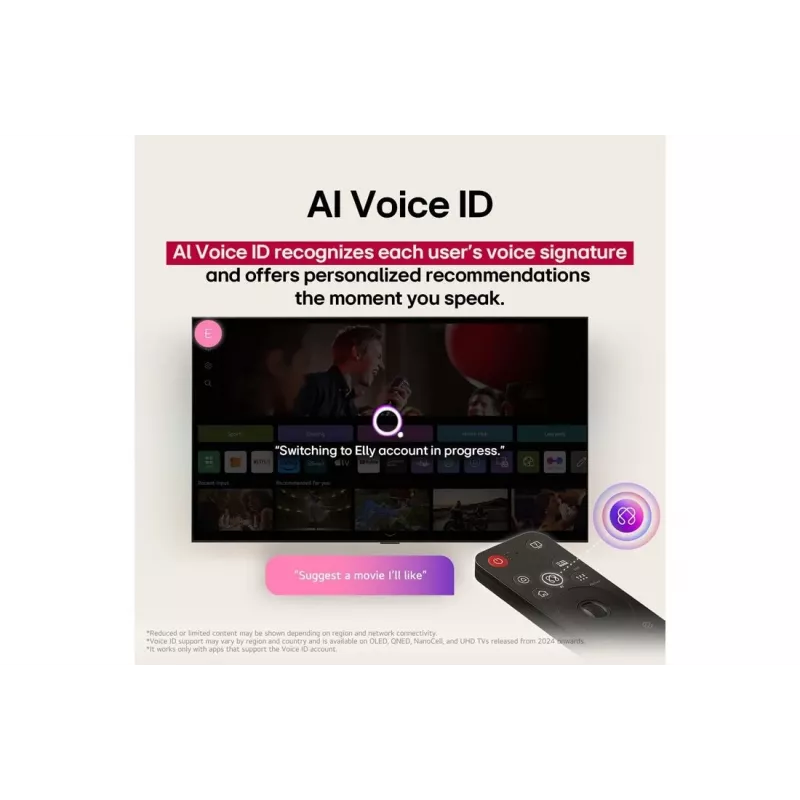 LG UHD AI 65UA75003LA televizors 165.1 cm (65 collas) 4K Ultra HD Smart TV Wi-Fi Melns