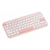 Bezvadu ASUS Marshmallow KW100 75% Bluetooth tastatūra — QWERTZ vācu, šķērveida slēdži, rozā