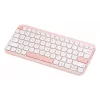 Bezvadu ASUS Marshmallow KW100 75% Bluetooth tastatūra — QWERTZ vācu, šķērveida slēdži, rozā