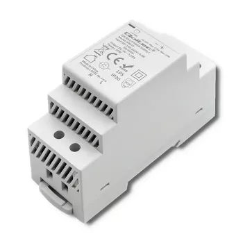 DIN sliežu barošanas bloks QOLTEC 30W 24V 1.25A pelēks