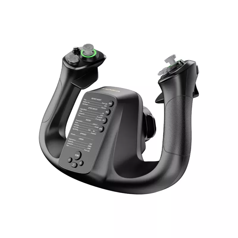 MOZA MFY YOKE lidojuma pamatne — melna ABS un leģētā tērauda konstrukcija, 142.5×202×313 mm