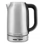 KitchenAid 5KEK1701ESX elektriskā tējkanna 1.7 L 2400 W Melna, Nerūsējošais tērauds