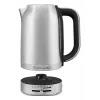 KitchenAid 5KEK1701ESX elektriskā tējkanna 1.7 L 2400 W Melna, Nerūsējošais tērauds
