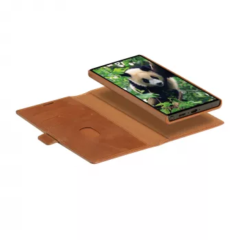 Folio maciņš dbramante1928 Lynge Samsung Galaxy S23 Ultra, iedegums, 3 kabatiņas kartēm, piemērots 17,3 cm (6,8 collu) ekrānam