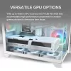 Mini Tornis PC Korpuss Cougar FV150 ARGB Balts — Micro-ATX / Mini-ITX, sānu logs, 2x120mm + 1x120mm ventilatori, 2.5 collu un 3.5 collu sloti