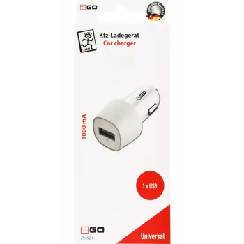 Auto lādētājs 2GO 794921 Universāls Balts Cigarešu šķiltavai