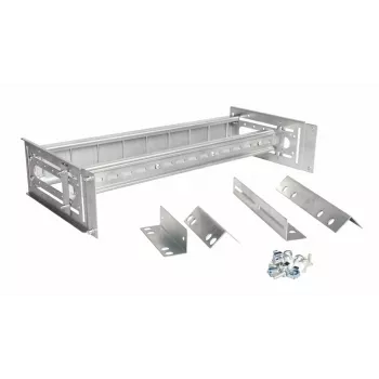 Rack sliede EQUIP EZR-DIN-3 — 19 collu (48,3 cm) 3U DIN, RAL7035 pelēka, platums 485 mm, dziļums 150 mm