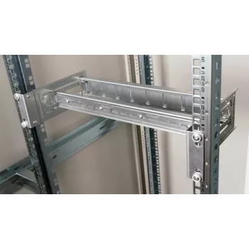 Rack sliede EQUIP EZR-DIN-3 — 19 collu (48,3 cm) 3U DIN, RAL7035 pelēka, platums 485 mm, dziļums 150 mm