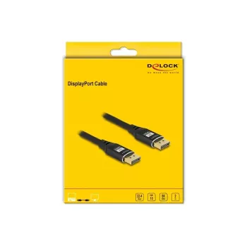 DeLOCK DisplayPort kabelis 8K 60 Hz 2 m Melns Metāls