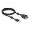 DeLOCK USB 2.0 Type-A uz RS-232 D-Sub 9 adapter ar galvanisko izolāciju 2.5 kV, 2 m