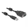 DeLOCK USB 2.0 Type-A uz RS-232 D-Sub 9 adapter ar galvanisko izolāciju 2.5 kV, 2 m