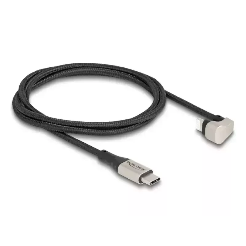 Datu un uzlādes kabelis DeLOCK USB Type-C uz Lightning 1 m 3 A