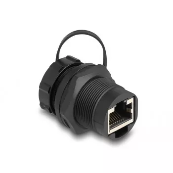 DeLOCK RJ45 Cat.6A savienotājs ar IP67 blīvējuma vāciņu