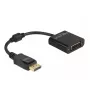 DeLOCK Adapter DisplayPort 1.2 vīrišķais uz DVI sievišķais 4K pasīvs melns