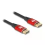 DeLOCK DisplayPort kabelis 8K 60 Hz 5 m sarkans metāls