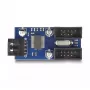 DeLOCK USB 2.0 iekšējais pin header vīrišķais Hubs 2 Porti Melns Zils