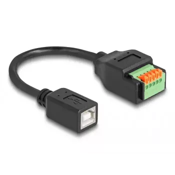 DeLOCK USB 2.0 kabelis Type-B sievišķais uz spaiļu bloku adapteris 15 cm