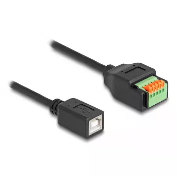 DeLOCK USB 2.0 kabelis Type-B sievišķais uz spaiļu bloku adapteris 15 cm