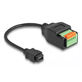 DeLOCK USB 2.0 kabelis Mini-B sieviete uz spaiļu bloku adapteris 15 cm