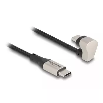 DeLOCK USB 2.0 kabelis USB Type-C vīriešu/vīriešu 180° leņķa 2 m PD 60 W
