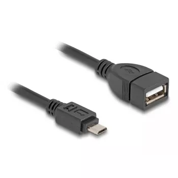 DeLOCK USB 2.0 OTG kabelis Micro-B vīrietis uz Type-A sieviete 11 cm