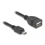 DeLOCK USB 2.0 OTG kabelis Micro-B vīrietis uz Type-A sieviete 11 cm