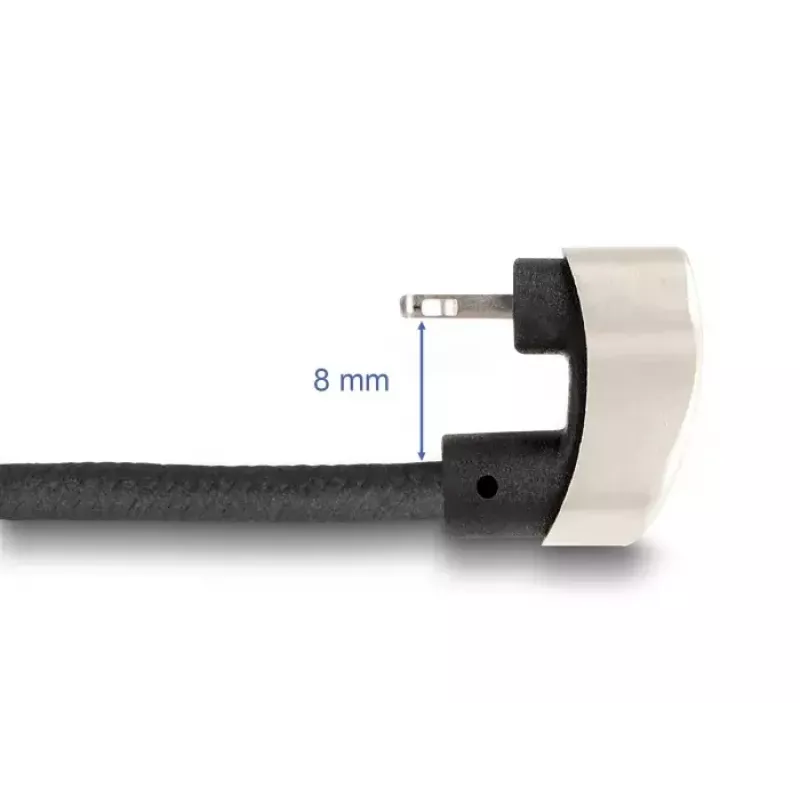 Datu un uzlādes kabelis DeLOCK USB Type-C uz Lightning 180° leņķa 2m MFi