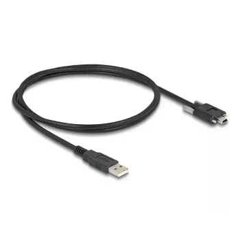 USB 2.0 kabelis DeLOCK 80478 1m Type-A vīrišķais uz Mini-B vīrišķo melns