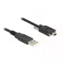 USB 2.0 kabelis DeLOCK 80478 1m Type-A vīrišķais uz Mini-B vīrišķo melns