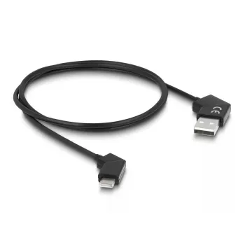 DeLOCK USB 2.0 kabelis USB-A vīriešu ligzda uz USB-C vīriešu ligzdu, grozāms, 60W, 1.2m